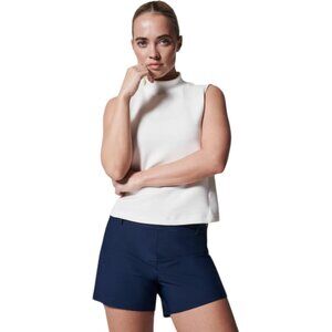 Spanx NWT 4" Midnight Navy Blue Sunshine Shorts, UPF 50+ Women's Size XL